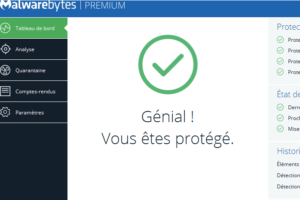 Interface malwarebytes premium